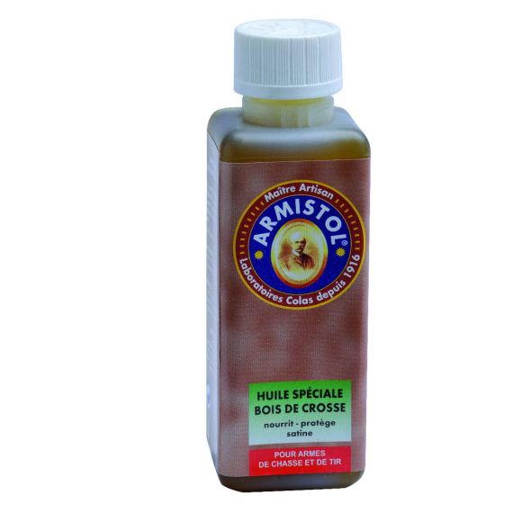 Huile de lin Armistol pour le bois, flacon de 120 ml