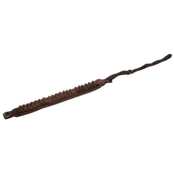 Cartouchière croute velour doublé Marron 20 tubes