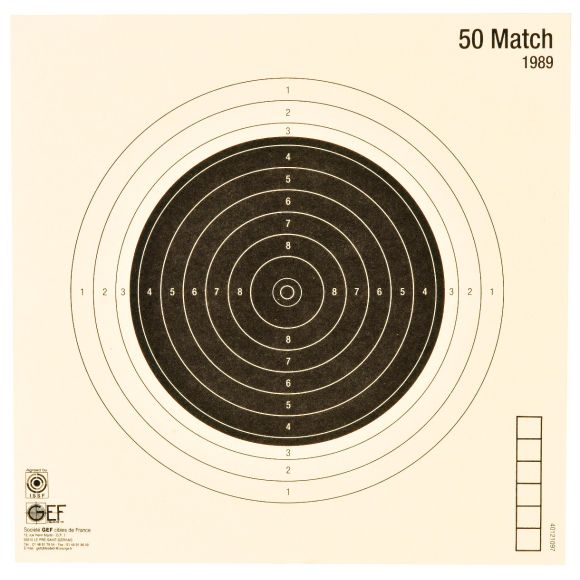 Cible 50 Match 20 x 20 cm