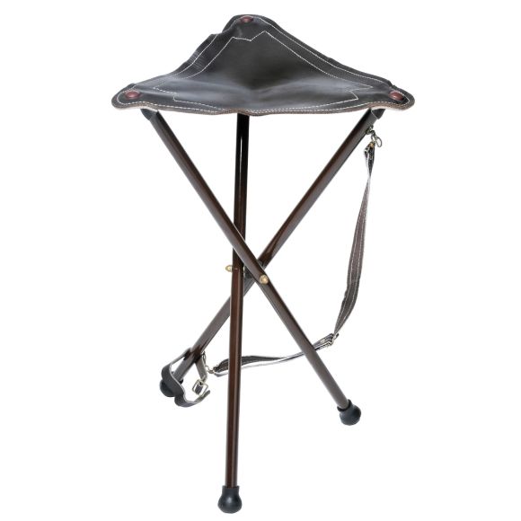 Trépied métal dessus croute Marron haut 65 cm