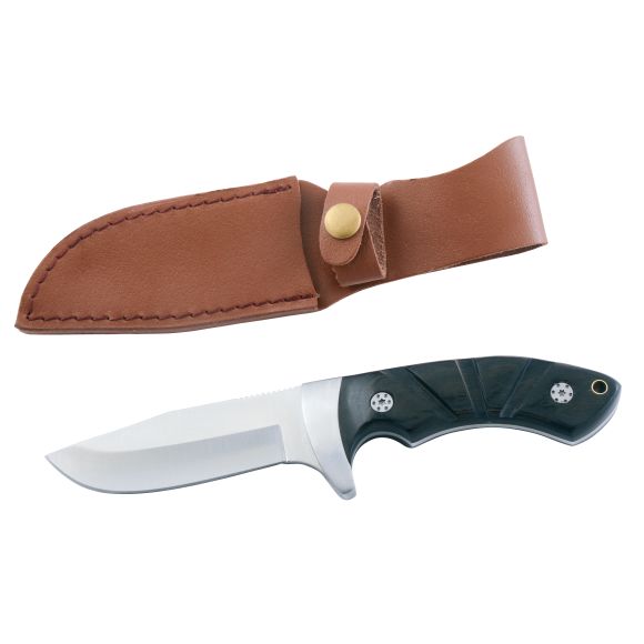 Couteau de chasse manche sculpté sous blister