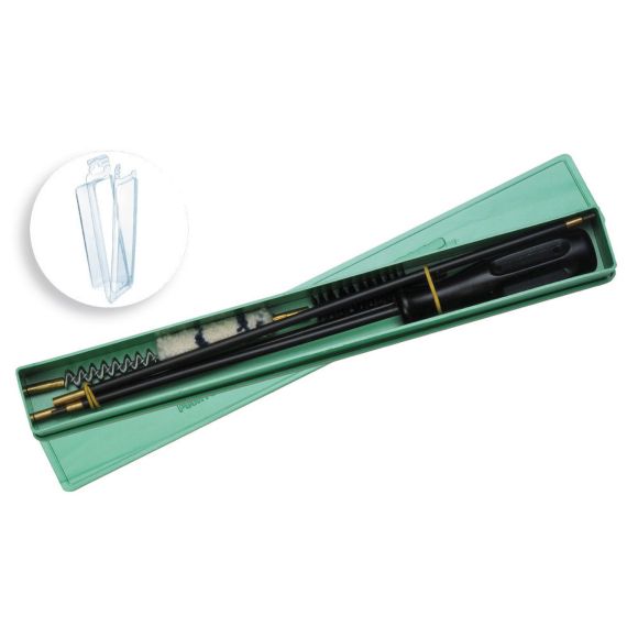 Bo&icirc;te de nettoyage Carabine 9mm avec baguette gain&eacute;e sous blister