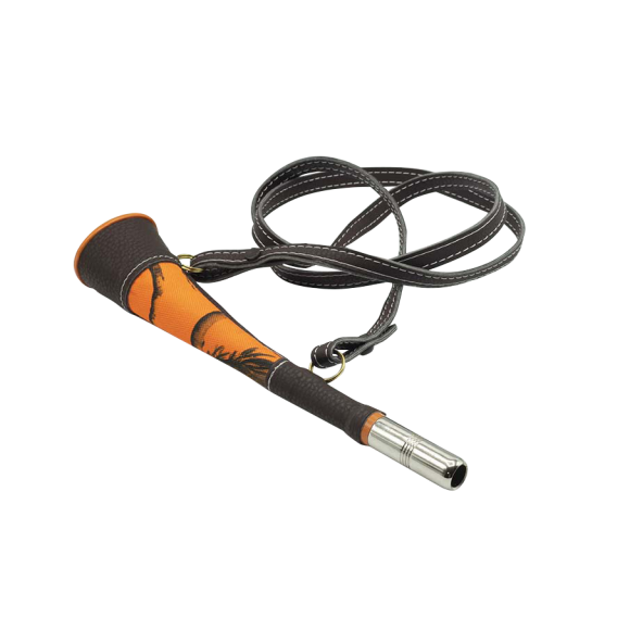 Corne Pavillon Januel Laiton Gainée Orange Camo 25 cm