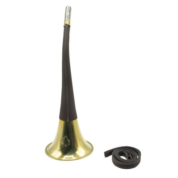 Corne cuivre à pavillon Januel - avec Bretelle - Sous blister - 40 cm
