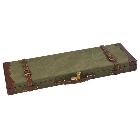 Mallette Fusil toile et cuir vachette intérieur feutrine dim 82X22.5x