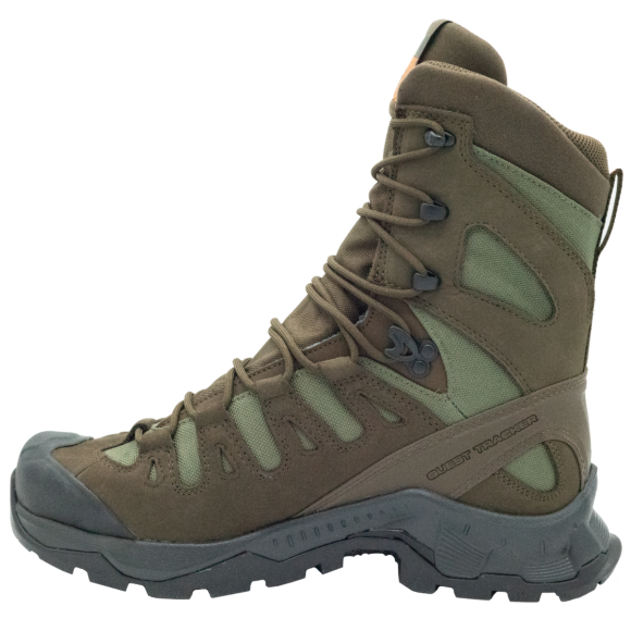 Chaussures Salomon Quest Tracker High GTX - Marron/Vert - 36